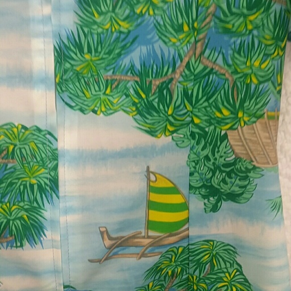 Rare Vintage Hawaiian flutter sleeves long dress - Picture 7 of 8